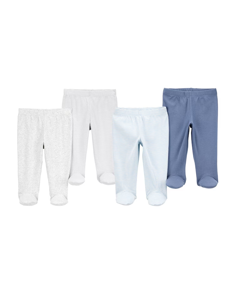 Kit calça bebê 4 peças listradas - multicor | Carter's
