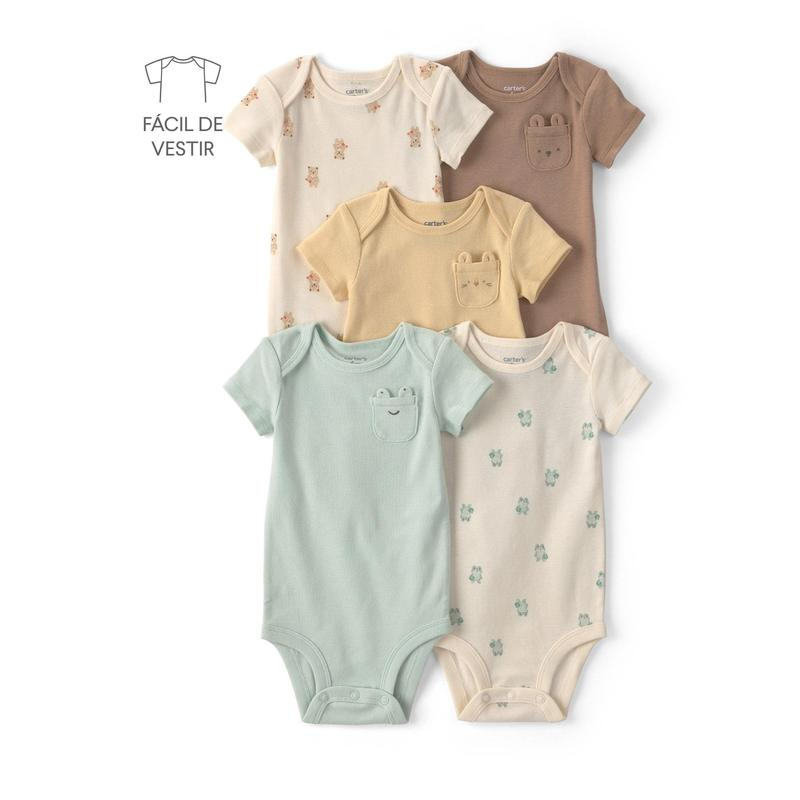Kit body bebê 5 peças bichinhos | Carter's